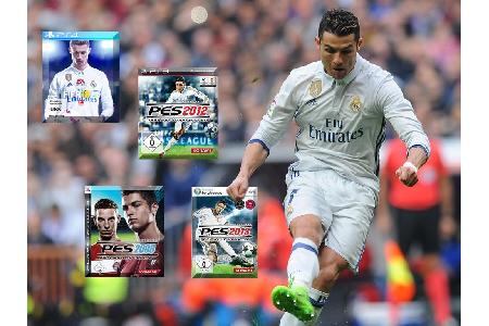 CR7, Messi, Ronaldinho und Co.: Unter den Stars, die es auf eines der Cover der Videospielreihen 'FIFA' und 'Pro Evolution S...