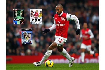 Der Arsenal-Star war zwei Mal in der PES-Reihe und einmal in der FIFA-Ausgabe abgelichtet.