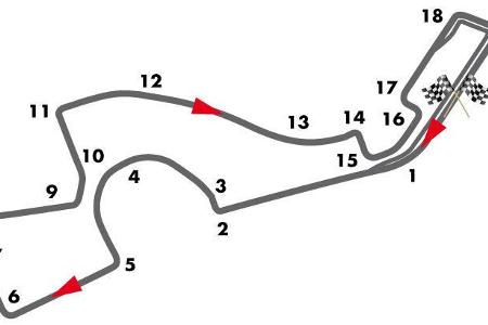 Streckenname: Sochi Autodrom, Länge: 5,848 Kilometer, Rundenanzahl: 53, Renndistanz: 309,745 Kilometer, schnellste Rennrunde...