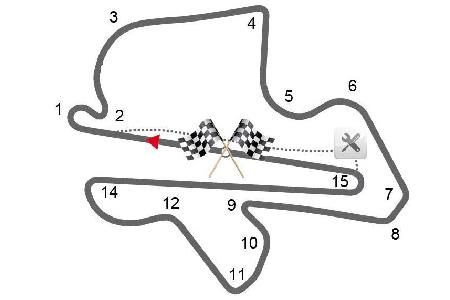 Streckenname: Sepang International Circuit, Länge: 5,543 Kilometer, Rundenanzahl: 56, Renndistanz: 310,408 Kilometer, schnel...