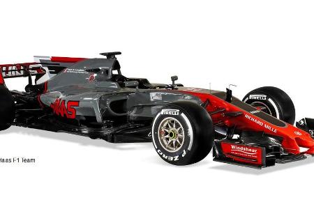 Mit seinem neuem VF-17 will das Team Haas endlich Konstanz in seine Performance hereinbringen. Mit 'Stummelnase', großer Hec...