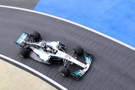 Lewis Hamilton und Valtteri Bottas dürfen sich 2017 in diesem silbernen Schmuckstück die Ehre geben. Aus der Vogelperspektiv...