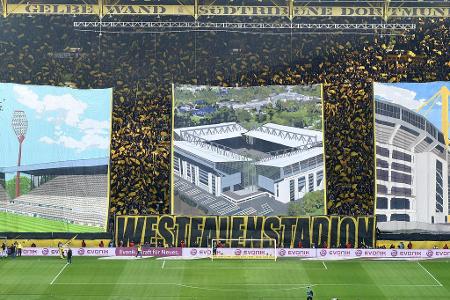 Der Fußballtempel Deutschlands hat Tradition: Die Dortmunder Fans betonen vor dem Klassiker gegen die Bayern ihre Liebe zum ...