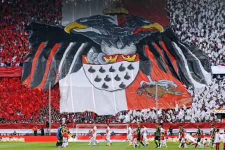 Der Kölner Adler reißt ein Fohlen! Vor dem Derby gegen Borussia Mönchengladbach im September 2014 zierte dieses provokante B...