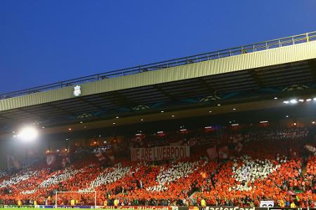 'We are Liverpool' - Liverpool-Choreografie vor dem Champions-League-Auftakt des LFC gegen den bulgarischen Vertreter Ludogo...