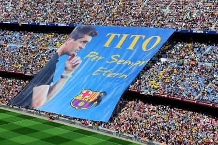 'Tito, per sempre etern!' ('Tito, für immer ewig!') - Mit diesem Banner ehrten die Fans des FC Barcelona Anfang Mai ihren ve...