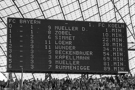 Einmal als Torschütze auf der Anzeigetafel des Münchner Olympiastadions verewigt sein: Dieser Traum wurde für Rummenigge an ...