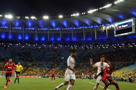 Mehr Zuschauerzuspruch geht gar nicht: Das Fla-Flu in Rio de Janeiro zwischen den Traditionsklubs Flamengo und Fluminense be...