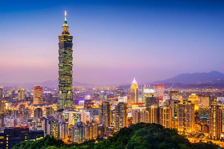 PLATZ 15 Taipeh, China: Zurück nach Asien, wo der Mega-Turm Taipei 101 einer der Hauptgründe für die 7,35 Millionen internat...