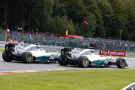 Rosberg vs. Hamilton - GP Belgien 2014
