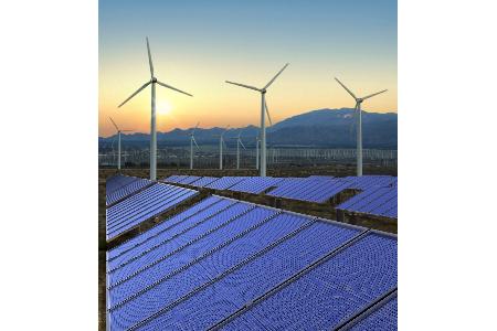 Windräder und Photovoltaik-Anlagen