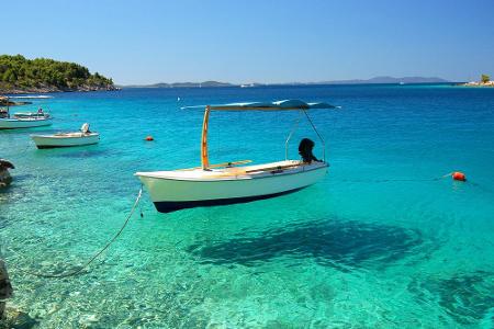 Das Wetter ist angenehm warm - Kroatien gilt als eines der sonnigsten Länder Europas.