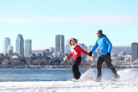 In welcher Großstadt können Verliebte im Winter auf Skiern durch die Gegend gleiten? Im kanadischen Montreal. Die Metropole ...