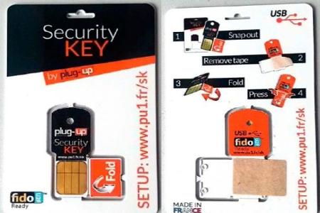 Bei Amazon wird der Plug-up Fido-Security Key für das Google-Konto für 5 Euro angeboten.