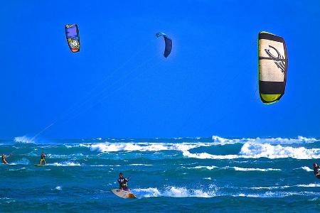 Einer der besten Kitespots der Welt: der Strand von Le Marne