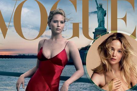 Jennifer Lawrence auf einem Cover der 