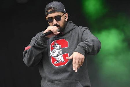 Rapper Haftbefehl bei einem Festival-Auftritt im August 2016