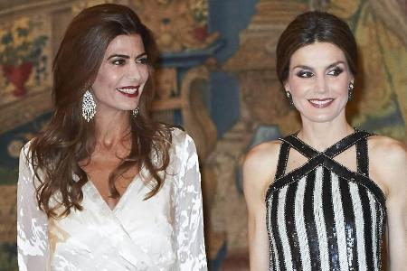 Letizia von Spanien (r.) mit Argentiniens First Lady Juliana Awada