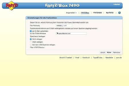 Die Faxfunktionen der Fritzbox sind umfangreich und durchdacht.