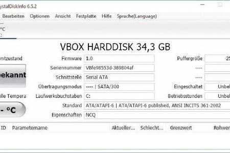 Crystaldiskinfo - Crystaldiskinfo listet alle relevanten technischen Daten der Festplatte wie Temperatur und Zustand übersic...