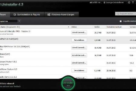 Iobit Uninstaller - Iobit Uninstaller arbeitet deutlich umfassender als die in Windows enthaltene Routine zum Entfernen von ...