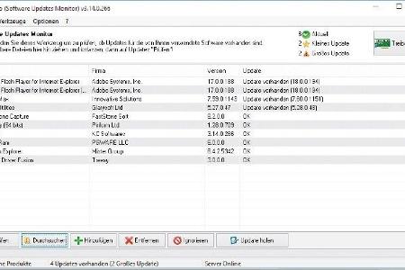 SUMO - SUMO dient der Überwachung aller auf dem Rechner installierten Programme. Es schlägt Alarm, sobald neue Versionen ers...