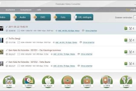 Freemake Video Converter - Freemake Video Converter konvertiert gängige Multimedia-Formate. So können Sie Videos von DVDs od...