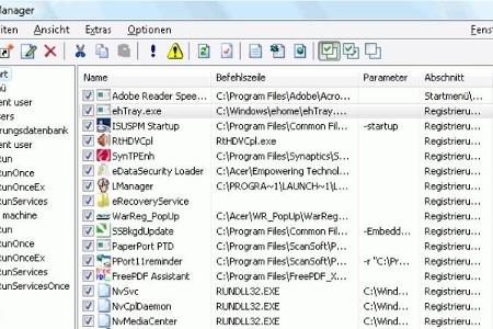 EF StartUp Manager - Mit diesem Tool räumen Sie Ihren Autostart auf. Sie können sogar im 