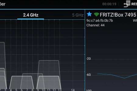 Mit dem Tool Inssider findet man störende WLANs.