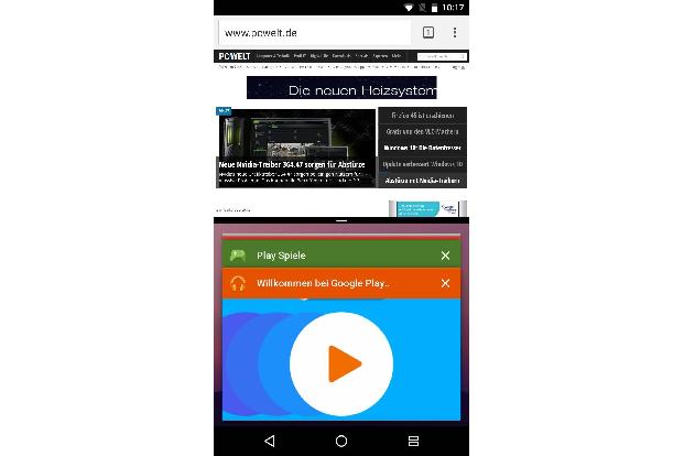 Android N bietet Mehrfenster-Unterstützung
