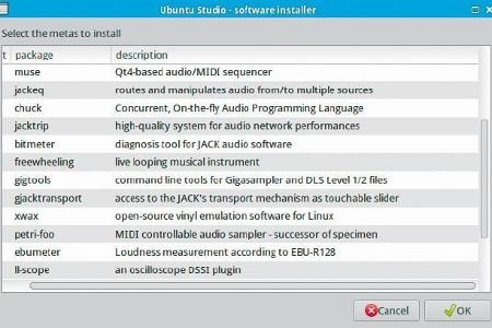 Spezial-Software unter Ubuntu Studio: Weitere geeignete Tools zeigt das Hauptmenü unter 