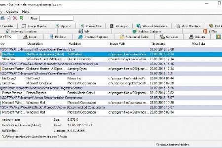 Das Microsoft-Tool Autoruns zeigt die Autostartprogramme von Windows an und bietet die Möglichkeit Einträge zu entfernen.
