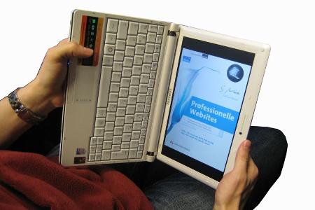 Mit der kostenlosen Software EeeRotate verwandeln Sie ihr Notebook in einen halben E-Reader.