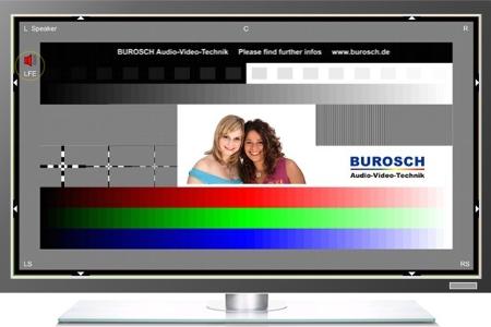 Mit dem TV-Justierungs-Tool Burosch Basic Display Adjustment optimieren Sie Ihre Fernseher-Einstellungen in Bild und Ton.