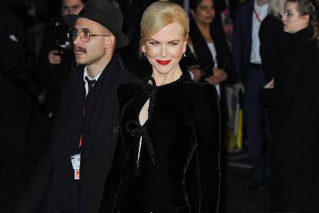 Pure Eleganz: Nicole Kidman im schwarzen Samtkleid bei der Vorstellung ihres neuen Kinofilms 