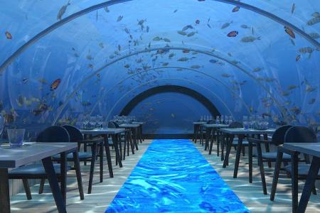 In 5,8 Meter Tiefe: Das größte Unterwasser-Restaurant der Welt