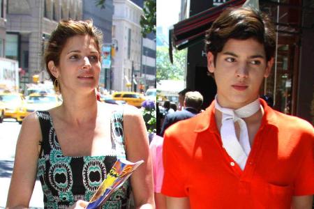 Stephanie Seymour und ihr Sohn Harry Brant