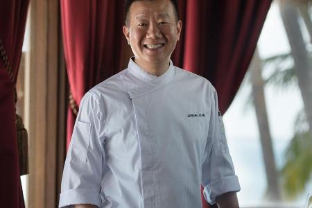 Chinesischer Starkoch Jereme Leung im Restaurant Ufaa