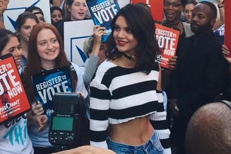 Kendall Jenner macht Werbung für die US-Wahl