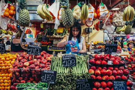 La Boqueria, Barcelona (Spanien): Die Markthallen in der Hauptstadt Kataloniens sind die schönsten und berühmtesten Europas....