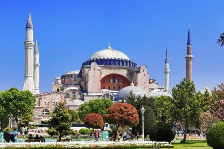 Die Hagia Sophia in Istanbul ist eine der meistbesuchten Sehenswürdigkeiten der Türkei