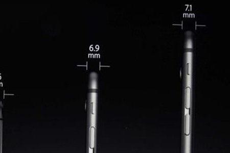 Mit 6,7 und 7,1 mm Dicke gehören die beiden iPhones der sechsten Generation zu den dünnsten Smartphones auf dem Markt.