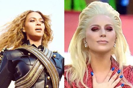 Zwei der künstlerischen Stars beim Super Bowl 2016: Beyoncé (l.) und Lady Gaga