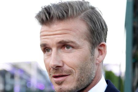 Heutiger Job: schön Aussehen. Es ist der ehemalige Flankengott David Beckham.