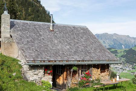 Wo im Sommer der Bart wächst: Eine Almhütte bei Engelberg