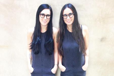 Im Partnerlook: Rumer Willis (l.) und Mutter Demi Moore