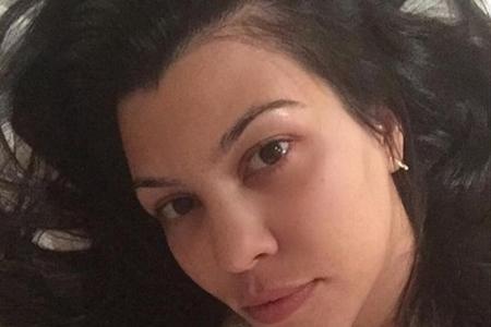 Ihre Fans lieben sie auch ohne Make-up: Kourtney Kardashian