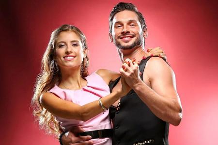 Cathy Fischer mit ihrem professionellen Tanzpartner Marius Iepure