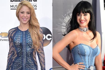 Nicht nur Shakira (l.) und Katy Perry nutzen ihren Prominenten-Status zu Gunsten der Opfer in Nepal