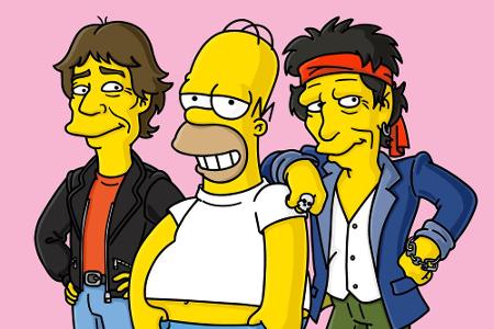 Ein Wunsch geht in Erfüllung: Homer trifft Mick Jagger und Keith Richards